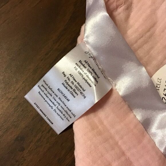 CR Gibson Signature Butterfly Lovey Pink Blanket Plush Security Sweet As Can Be - Picture 4 of 8